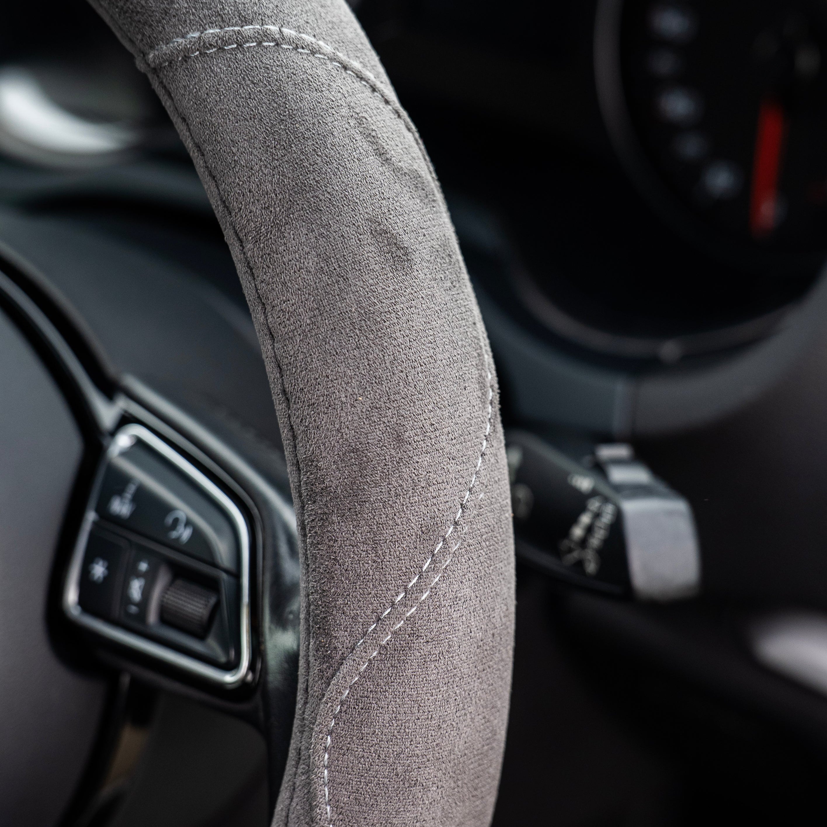 Suede-Style Steering Wheel Cover
