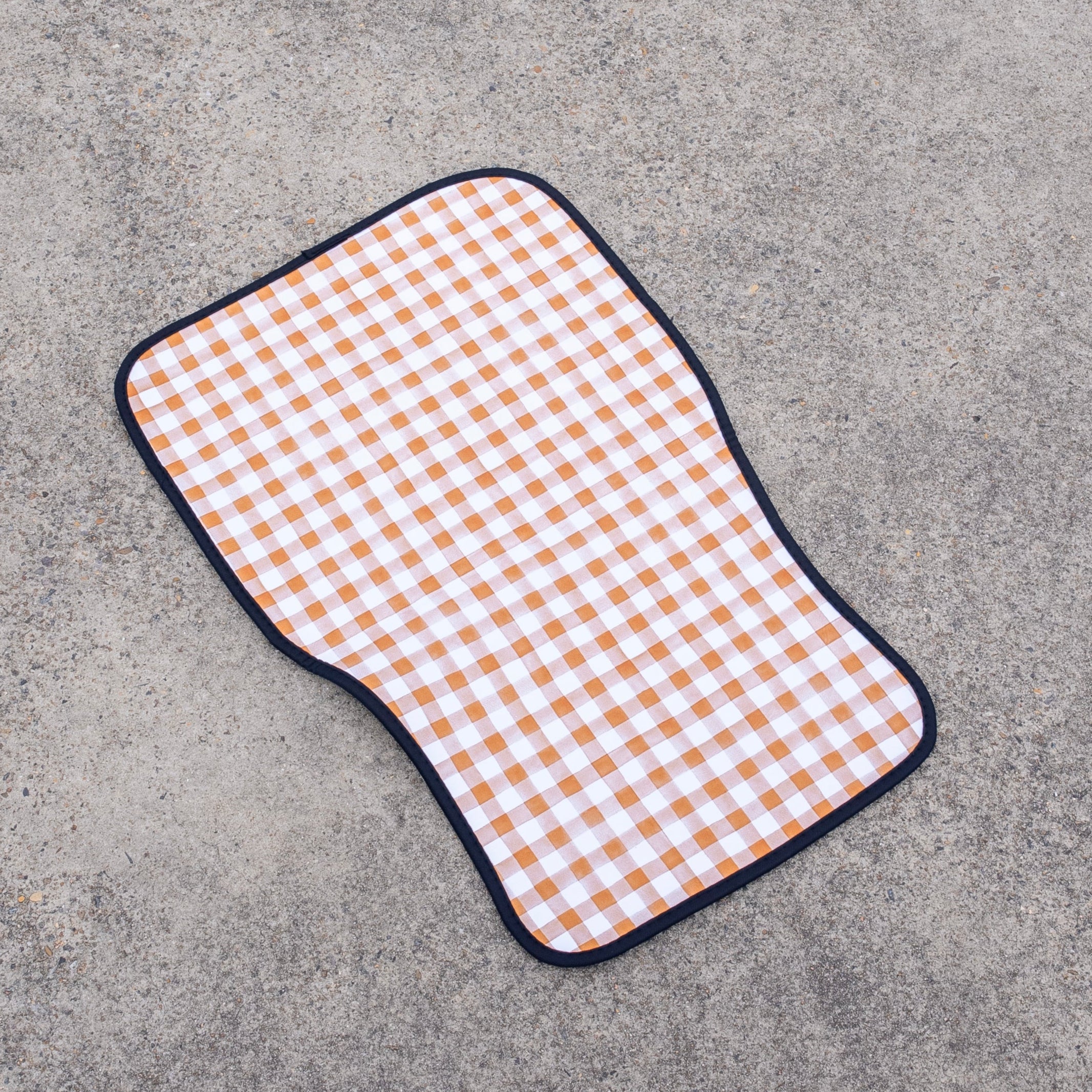Gingham Floor Mat Set