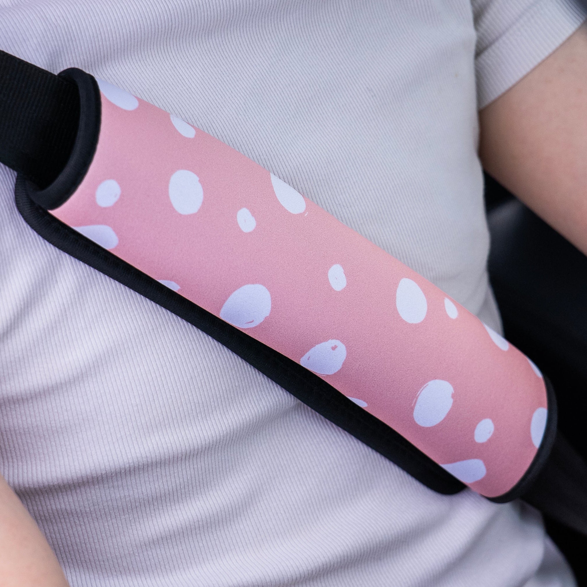 Painted Spots Seat Belt Cover