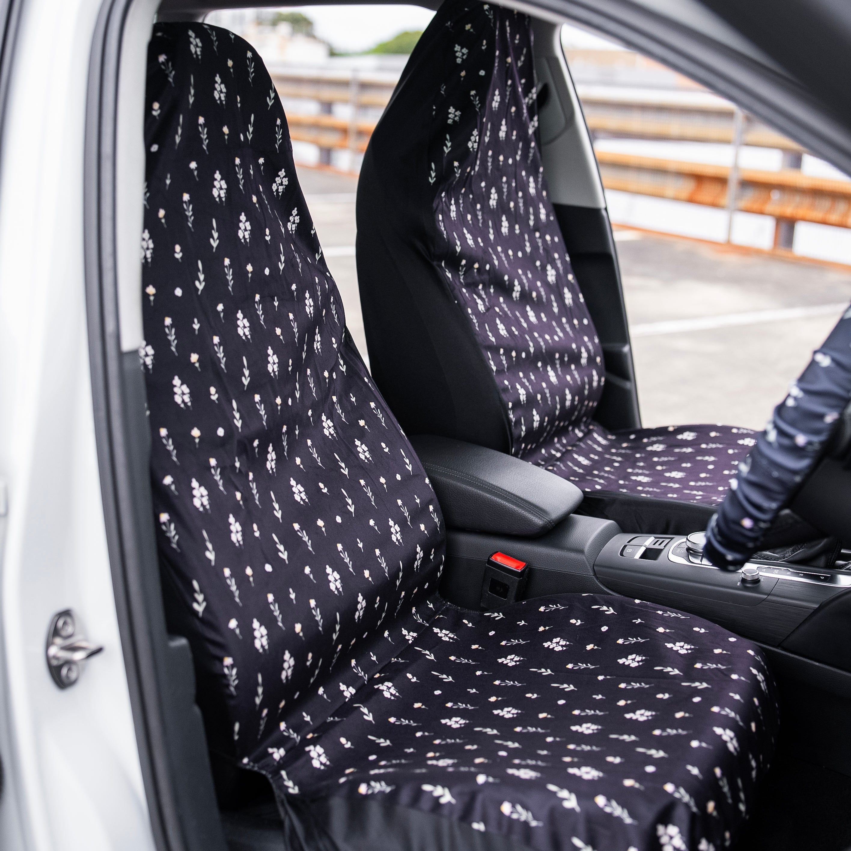 Flower Field Seat Cover Set