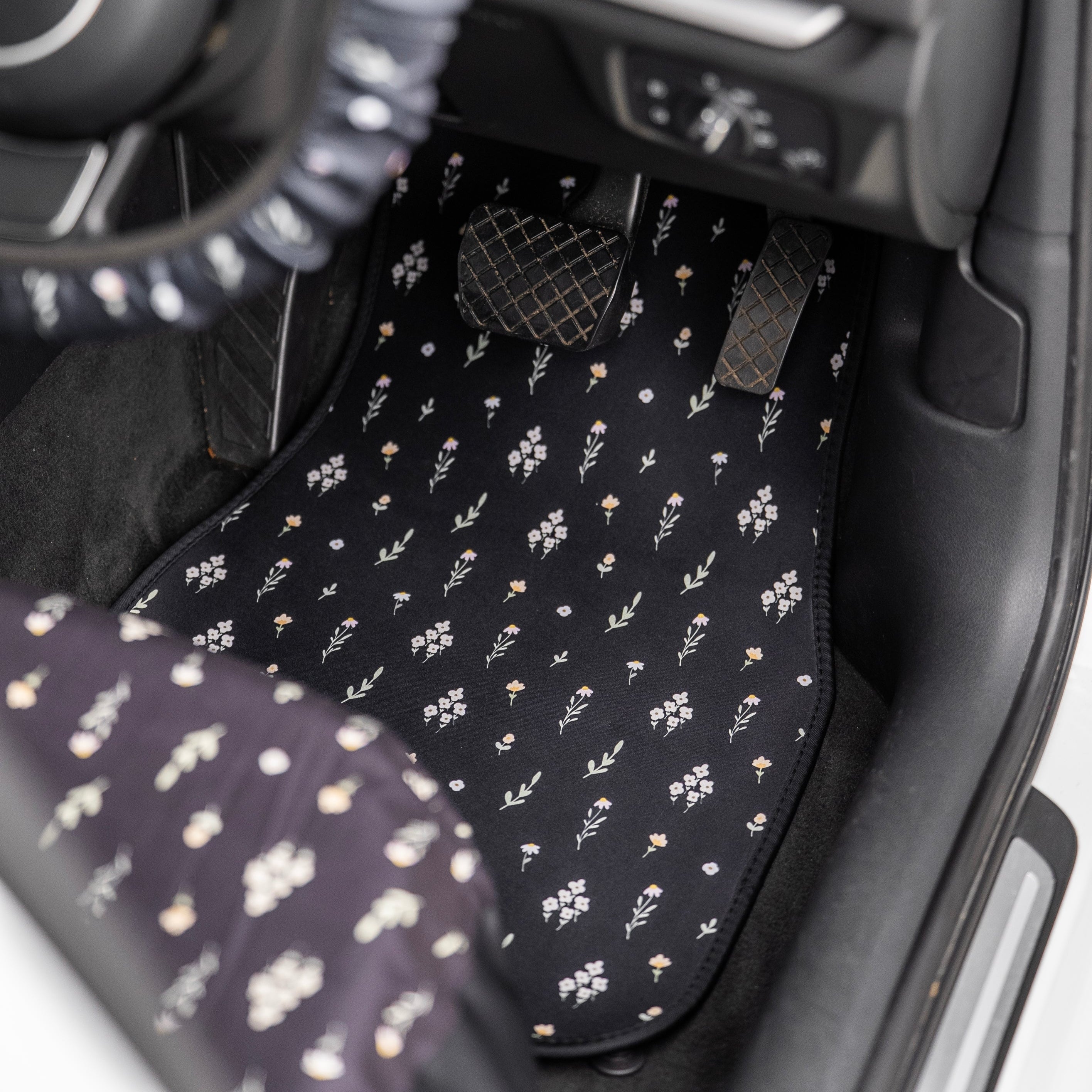 Flower Field Floor Mat Set