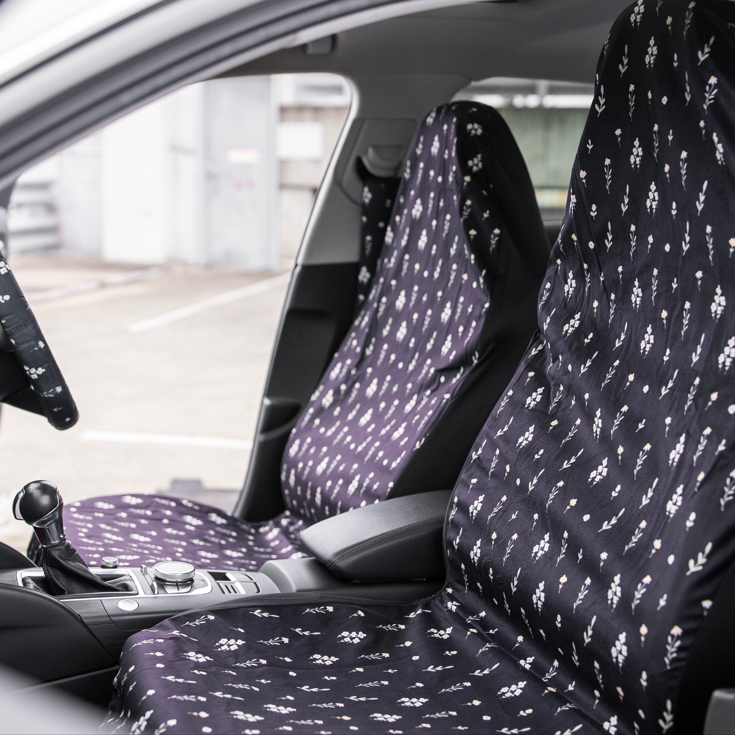 Flower Field Seat Cover Set