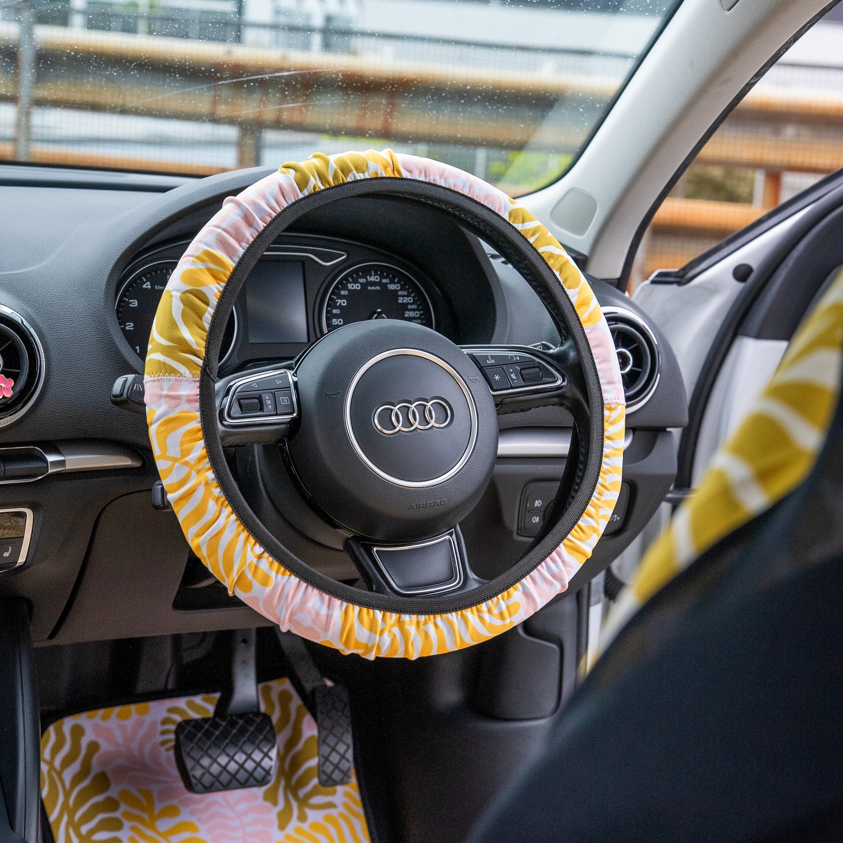 Coral Steering Wheel Cover