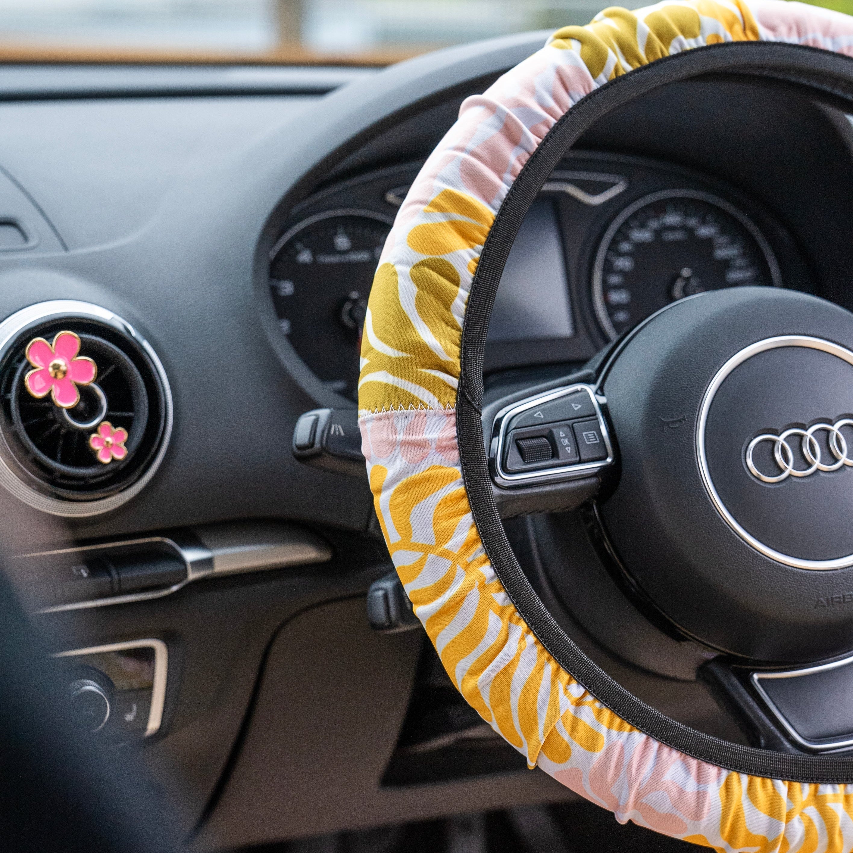 Coral Steering Wheel Cover