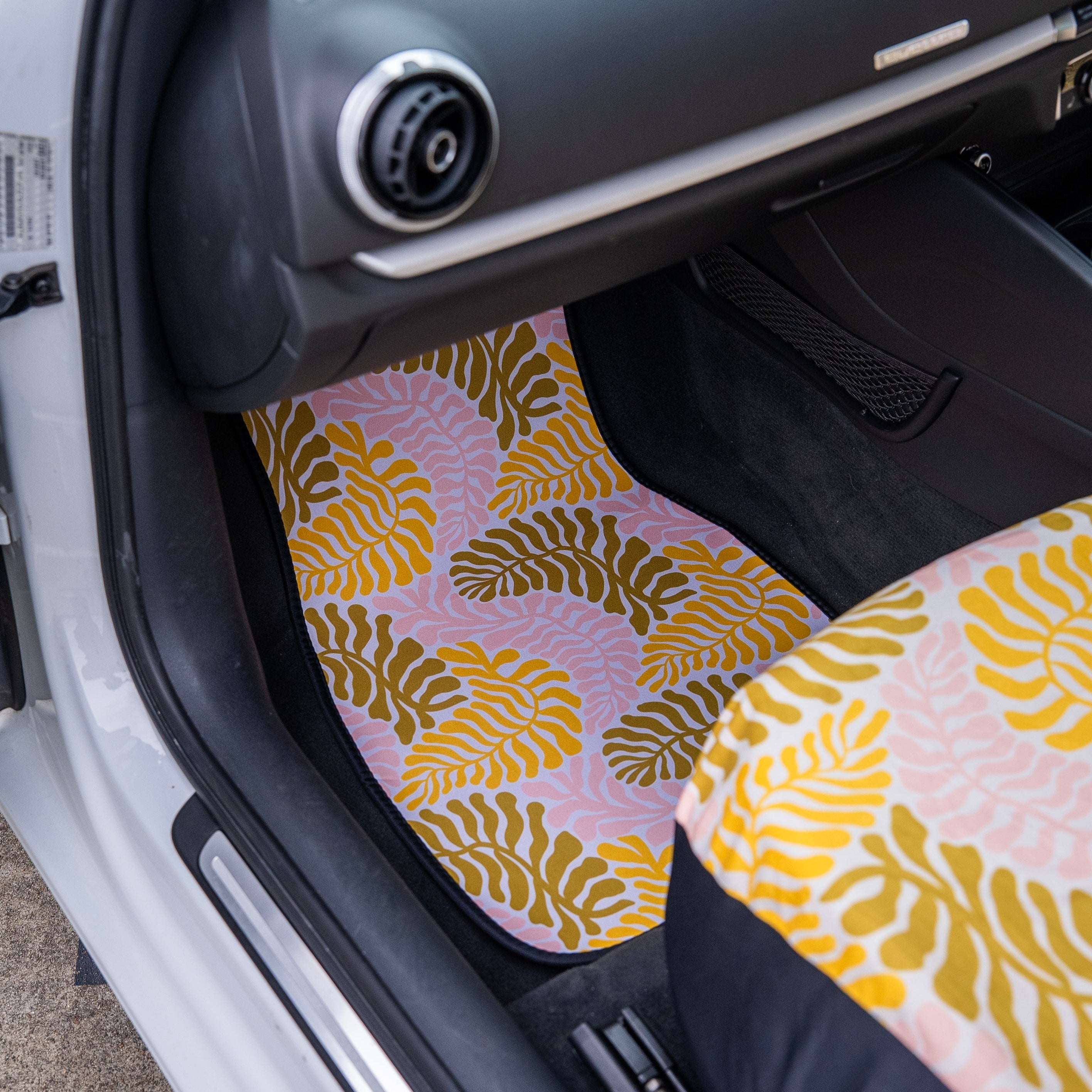 Coral Floor Mat Set