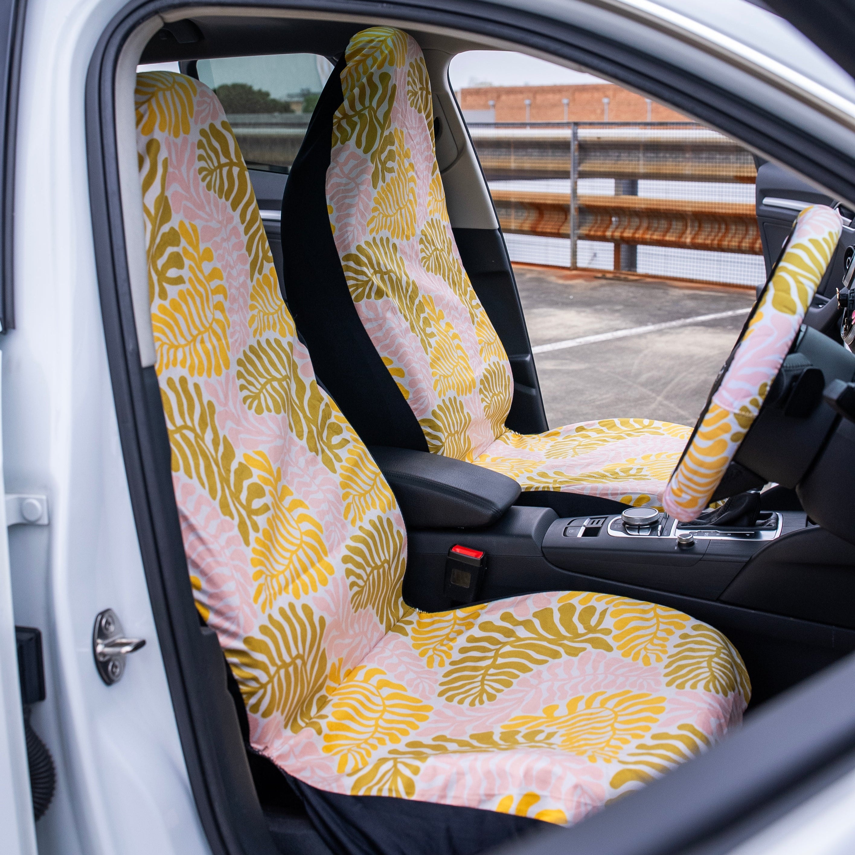 Coral Seat Cover Set