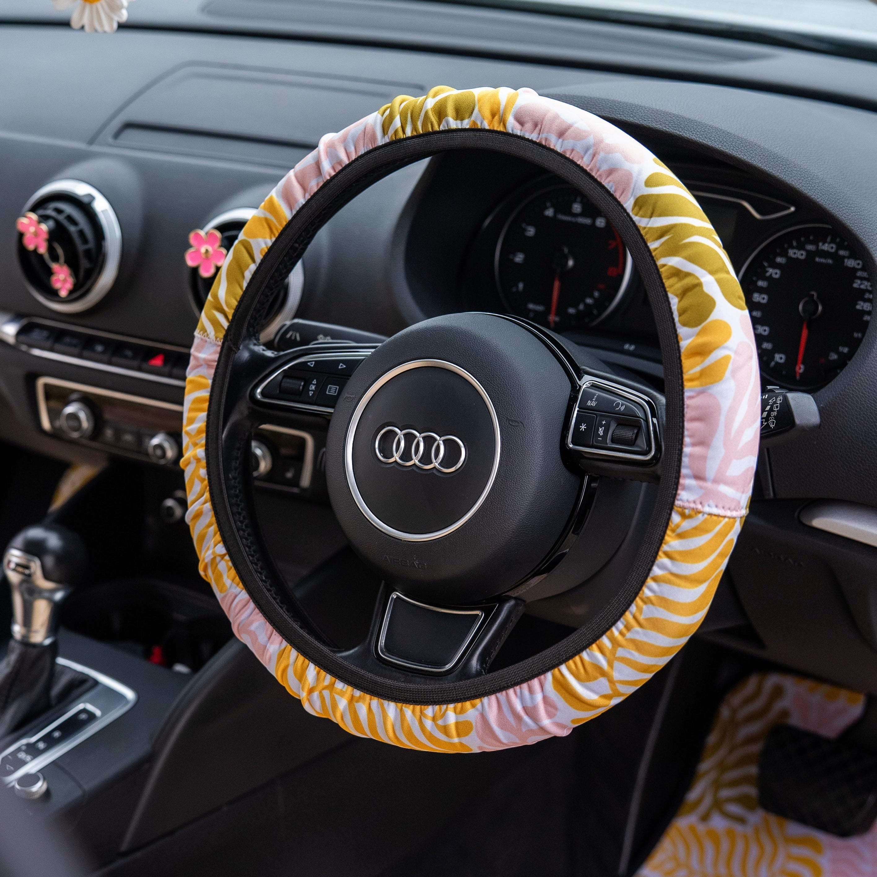 Coral Steering Wheel Cover