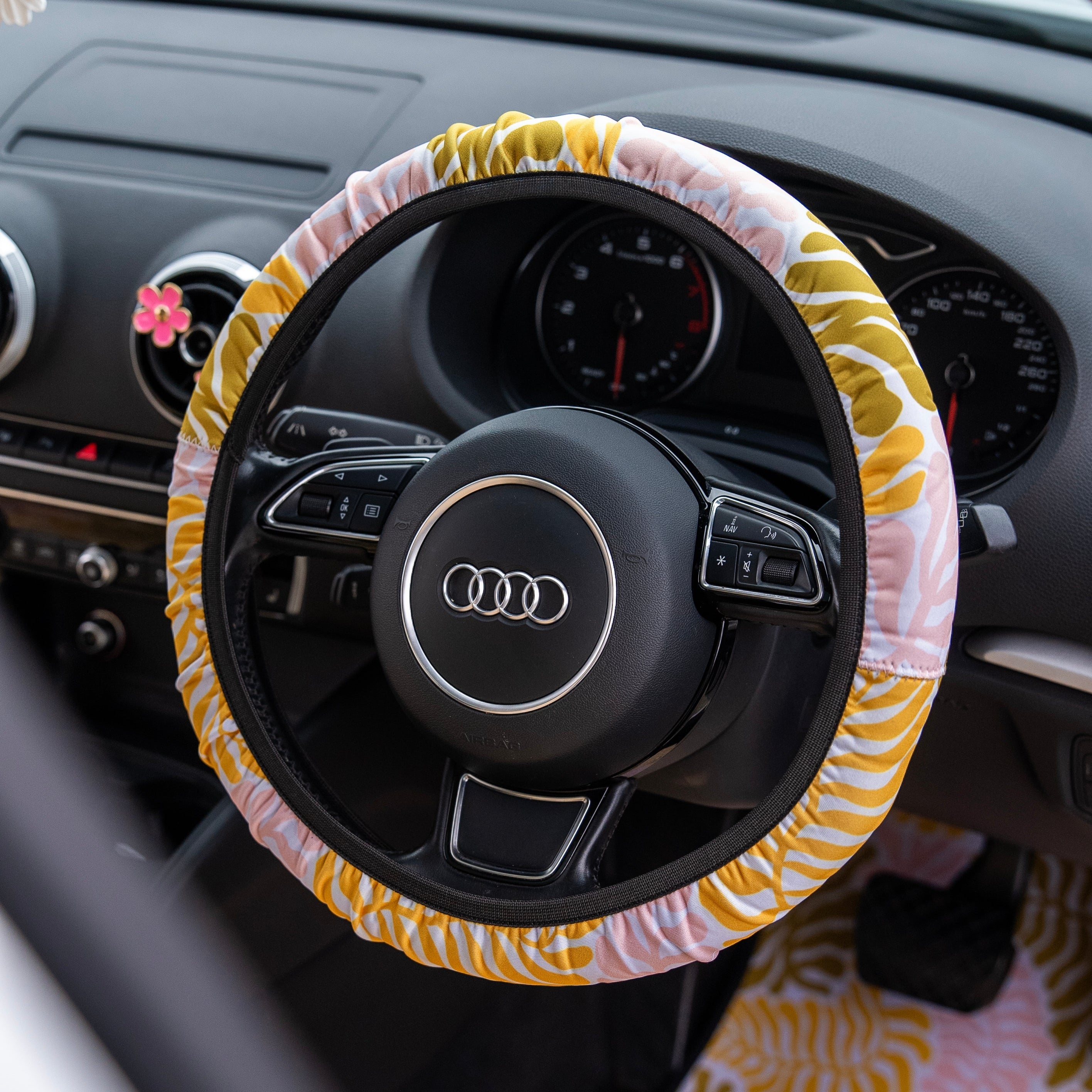 Coral Steering Wheel Cover